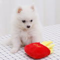 French Fries+Hamburger Combo Pet Plush Toy. 