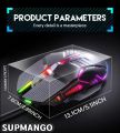 GM6 Wired Mouse RGB Mice Wired Computer Mause LED Backlit Ergonomic Gaming Mouse For Laptop PC. 