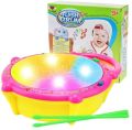 Cute light and music flash drum toy set - multi color. 