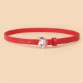 European Cute Simple Fashion Design Oil Dropping Unicorn Pony Buckle Thin Belt for Boys and Girls Universal for Kids.