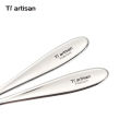 Tiartisan Titanium Ultra-light Durable Portable Sandblasting Fork Polished Spoon Cutlery Tableware Set for Camping Backpacking. 