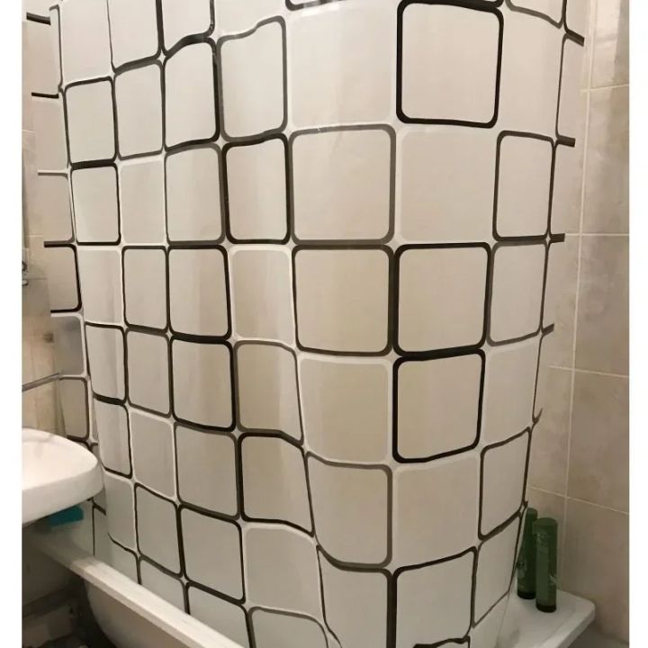 180*200cm%20Bathroom%20Curtain%20Waterproof%20Shower%20Curtain%20with%2012%20Curtain%20Hooks%20and%20Rings%20Shower%20Curtain%20Set%20-%20Image%204