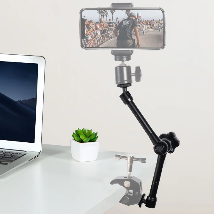 7%20inch%20or%2011%20inch%20Articulating%20Magic%20Arm%20+%20Super%20Clamp%20for%20DSLR%20Rig%20Camera%20to%20LCD%20Monito,%20LED%20Video%20Light%20Camera%20Accessories%20-%20Image%206