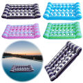 2025 New Water Recliner Hammock Foldable Floating Lounger Air Mattress PVC Inflatable Water Sleeping Bed Summer Pool Party Play. 