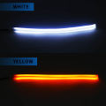 2 PCS DRL Car Flexible LED Daytime Running Lights Turn Signal Lamp Headlight Waterproof 30cm 45cm 60cm White Red Yellow Blue. 