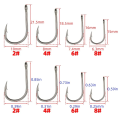 Hirisi 50Pcs Carp Fishing Barbed Hook High Carbon Steel Ring Eye Fishhook 8007 Size 2468.