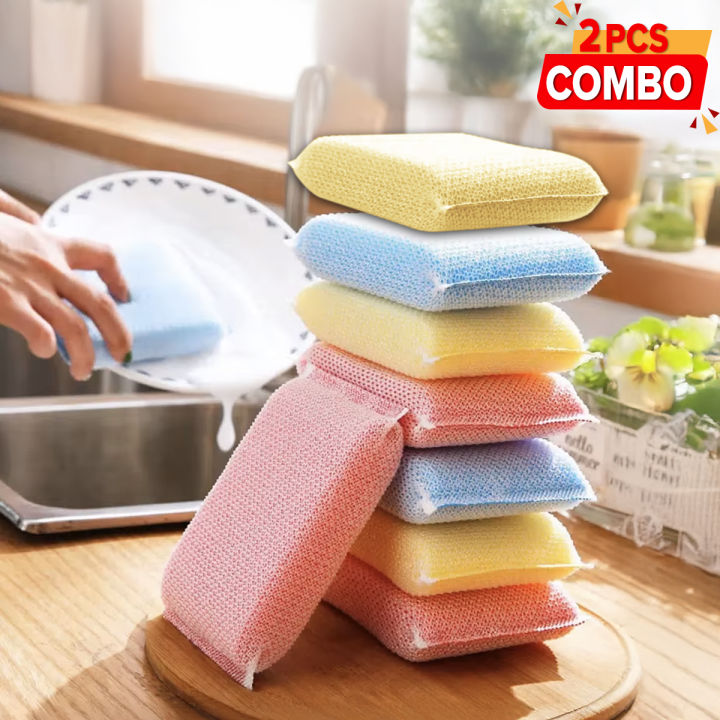 Dish Wash Foam Scrubber Pad- 8 pcs