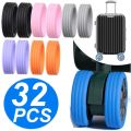 32/4PCS Silicone Wheel Protector Luggage Compartment Wheel Protect Cover Trolley Case Silent Caster Sleeve Suitcase Accessories.