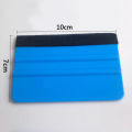 Car Vinyl Wrap Film Squeegee Scraper Foil Wrapping Suede Felt Scraper Auto Car Styling Sticker Window Tint Tools Cleaning Blue. 