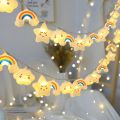 1PACK Rainbow&Star&Cloud String Lights LED Decorative Fairy Light Battery Powered Lights Twinkle Lights For Party Bedroom Decor. 