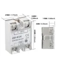 SSR-40DA 40A Solid State Relay Input 3-32V DC Output 24-380V AC (SSR-40 DA). 