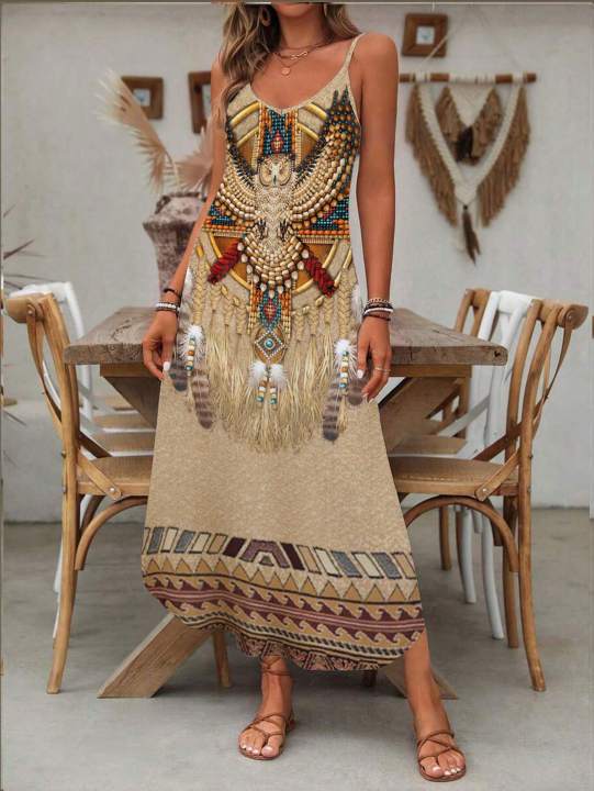 Women's%20Fashion%20Western%20Ethnic%20Print%20Casual%20Suspender%20Dress%20-%20Image%205