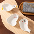 Japanese Style Ceramic tiny Plate Creativity Home Restaurant Soy Sauce Vinegar Mustard Seasoning Animal Ceramic Dish Kitchen. 
