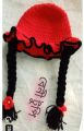 Crochet beni cap for baby girls.