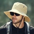 Men's Wide Brim Sun Hat Fisherman Hat Fishing Summer Outdoor Waterproof UV Protection Bucket Cap Riding Hiking Suncreen Sunhat.