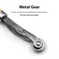 New 1Pcs Stainless Steel Leather Overstitch Wheel Space Paper Perforating Tool Tailor Stitch Marker Gear Roulette Patchwork Tool.