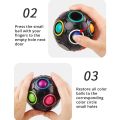 1Pcs Black Magic Rainbow Ball Kid Release Stress Toys Game Set Bundle Stress Ball Brain Games. 