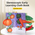 Baby Cloth Book 6-page 0-3 Year Old Infant Early Education Toys Vegetable Enlightenment Cognition Cloth Book Baby Toys.
