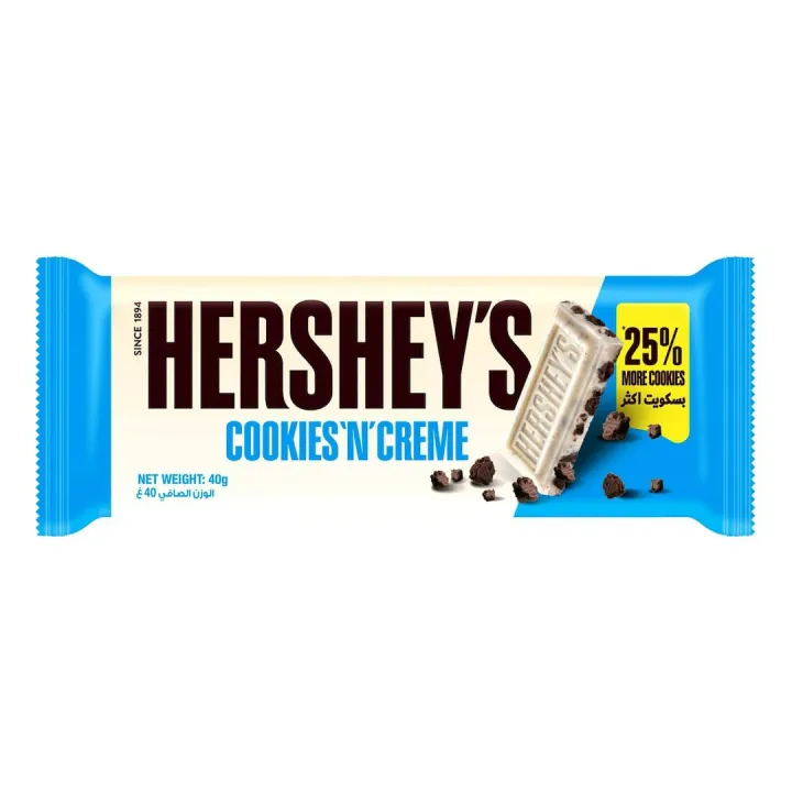 Hershey's%20Cookies%20'n'%20Creme%20Chocolate%204%20Pieces%20%20Pack,%204x40g%20-%20Image%202