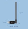 COMFAST WiFi 6 Adapter 2.4G WiFi Card 3dBi Antenna Wifi6 USB Dongle AX300 802.11ax Wireless WiFi Receiver PC Laptop Driver Free.