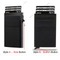 Rfid Credit Card Holder Men Thin Slim Mini Minimalist Wallets Luxury Metal Bank ID Cardholer Case Wallet for Men Carteras Choice. 