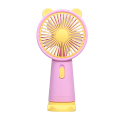 Cartoon Ear Mini Handheld Fan with Light – 3-Speed Summer Kids Electric Fan & Activity Gift | USB Rechargeable.