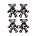 2 Pairs Bear Shaped Jean Button Pin Set Pants Waist Buckle Clip Women Men Adjustable Coat Suit Brooches Pin Clothing Accessories. 