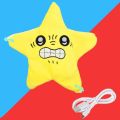 CGCHAONI Chikawa Star Plush - Cute LED Light-Up Dancing Star Interactive Plushie Doll, 18cm Star Decorative Pendant for Car Rearview Mirror, Backpack, and Ornaments (yellow). 