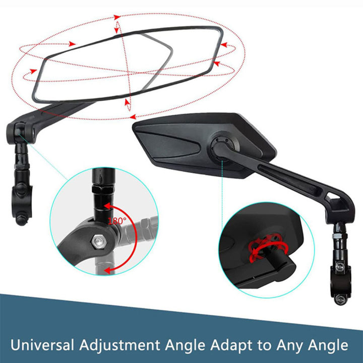 1pc/1pair%20Bike%20Rear%20View%20Mirror%20Reflector%20Adjustable%20Rotatable%20Handlebar%20Mirror%20Clear%20Rearview%20Electric%20Scooter%20Cycling%20Bicycle%20-%20Image%204