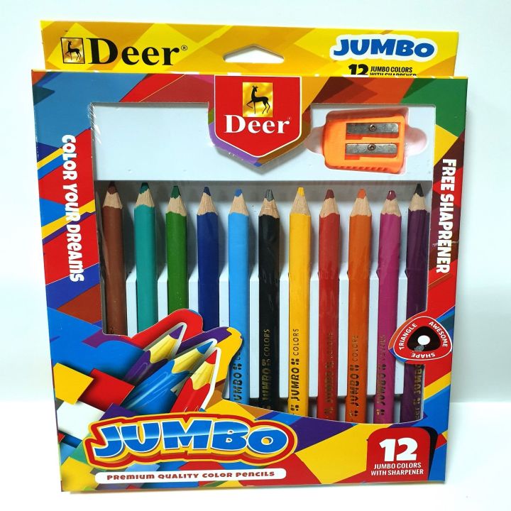 Deer jambo colour pencil big size box
