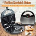 Electric Grill Machine-Sandwich Toaster and Panini Maker with Non-Stick Plates Stainless Steel 750W. 
