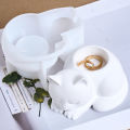 3D Sleeping Cat Memorial Silicone Mold for Resin Cat Candle Holder Angel Animal Keepsake Sympathy Gift DIY Remembrance Craft.