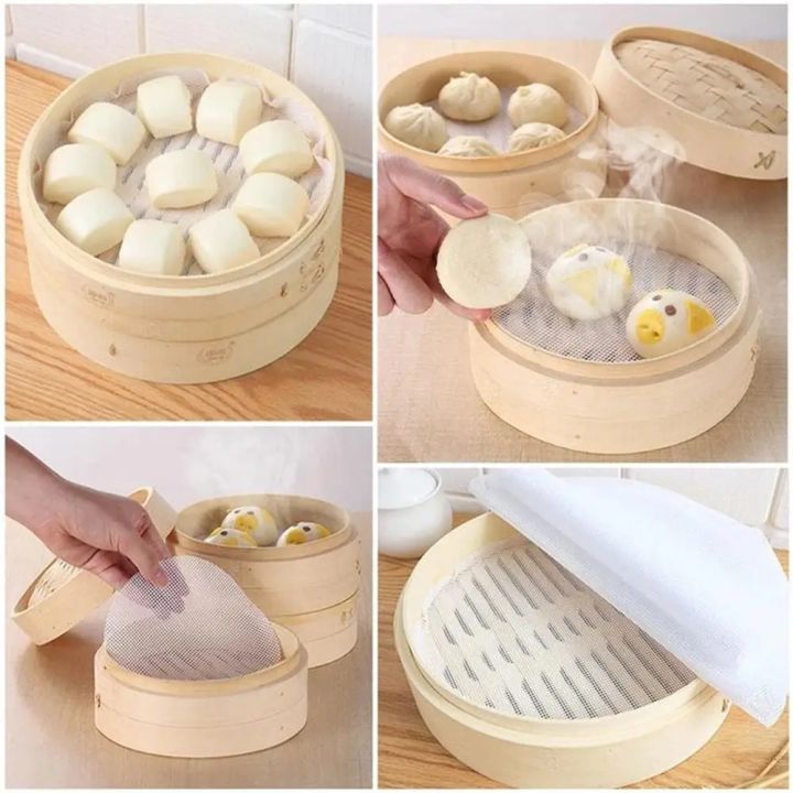 5Pcs%20Round%20Non%20Stick%20Silicone%20Steamer%20Pad%2020/28/48cm%20Reusable%20Dim%20Sum%20Paper%20Restaurant%20Steamers%20Net%20Liner%20Kitchen%20Cooking%20Tool%20-%20Image%206