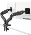 NB North Bayou Dual Monitor Desk Mount Stand Full Motion Swivel Computer Monitor Arm for Two Screens 17-27  Display S400. 