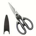 Multifunctional kitchen scissors Household fish cutting meat scissors Stainless steel scissors. 