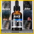 Black Hair Serum Makes Gray & White Hair To Black (For Both Men And Women) 30ml. 