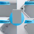 Industry IP66 Waterproof Cast Aluminum Junction Box for electronic project Outdoor Explosion-proof Electrical Enclosure Case.