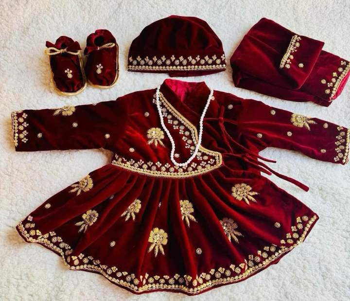 Baby Hub - Baby Girl Rice Feeding Pasni Dress