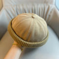 Autumn and Winter Melon Skin Hat, Fashionable Brimless Sailor Hat, Men's and Women's Casual Fashionable Street Hat.