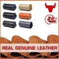 38cm 15inch Real cowhide Genuine Leather Car Steering Wheel Braid Cover Hand-stitched Soft Non-slip Auto Interior car products.