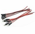 10 Pcs) 5X male 5X female CCTV camera Male Female Connector 12v 5.5×2.1mm Dc Power Connector with Wire - High Quality DC Connection join male plug and female socket. 