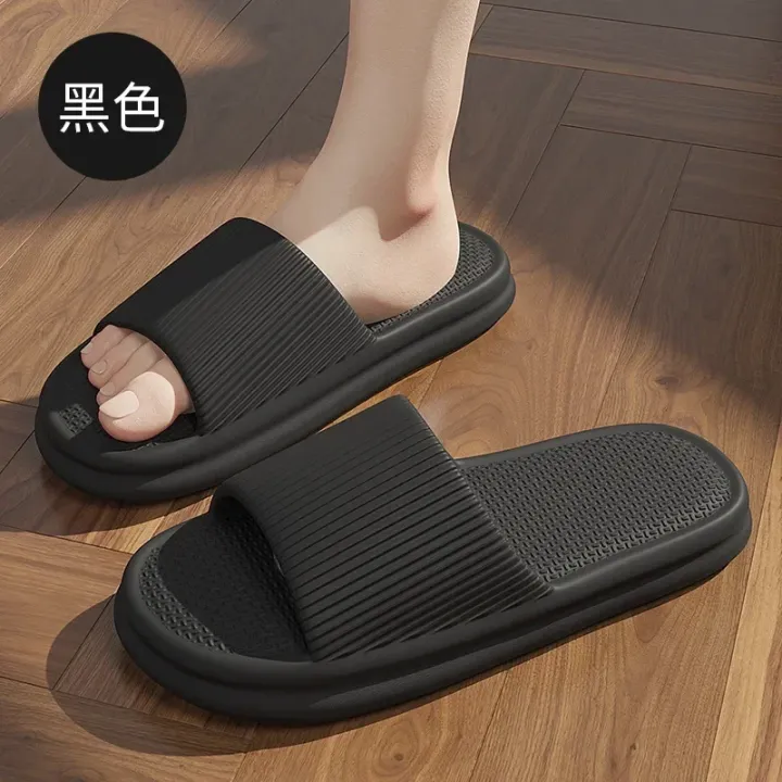 Anti slip bathroom slippers plus men's indoor home and household cool slippers