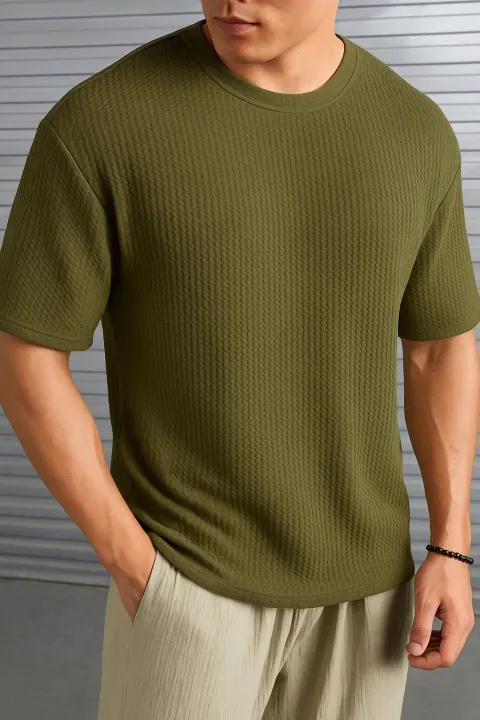 WAFFLE%20KNIT%20TEXTURE%20OVERSIZED%20DROPSHOULDER%20TSHIRT%20FOR%20BOYS%20AND%20MEN%20-%20Image%206