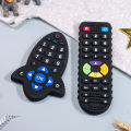 Baby Silicone Teether Toys BPA Free Remote Control Shape Teether Rodent Gum Pain Relief Teething Toy Kids Sensory Educational. 