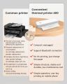 Portable A40 Thermal Printer Inkless Bluetooth A4 paper Mobile Phone photo Document printer for office work home printer, Shipping label print support Pc Mac. 