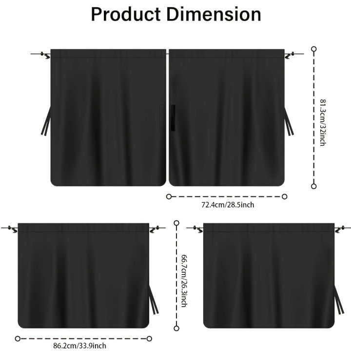 4pcs%20Car%20Privacy%20Curtain%20Set%20Window%20Shade%20Privacy%20Travel%20Nap%20Night%20Car%20Camping%20Detachable%20Simple%20Curtain%20-%20Image%205