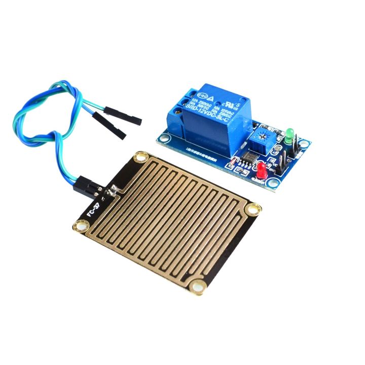 12V Snow Raindrops Detection Sensor Module Rain Weather Module Humidity ...