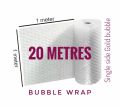 Bubble Wraps. Single Side gold Bubble . Packaging Materials for Safety and Security. Safe parcel and Storage bubble poly Paper.