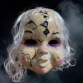 1Pcs Full Face Helmet, Chucky Ghost Doll Scary Mask, Halloween Costume Props, Masquerade Party Cosplay Headwear. 
