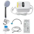 RX-021 Thermostatic Water Heater with Shower and LCD Screen, Boiler Hot Water Heater in 3 Seconds with 3500W. 